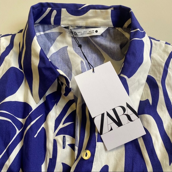 NWOT Zara Shirtdress - Picture 8 of 11